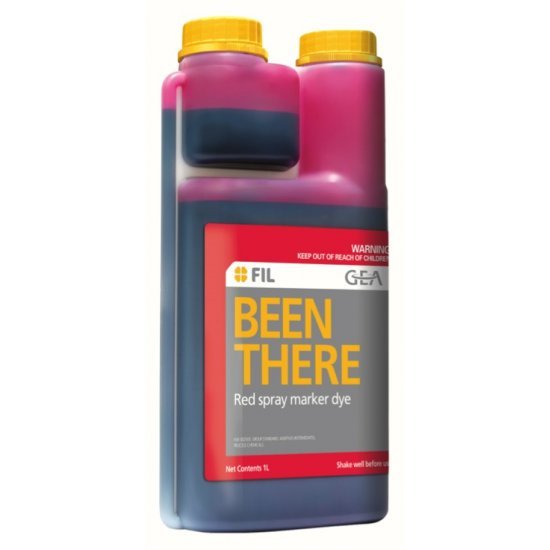 Been There Red spray marker dye. See where you have sprayed.